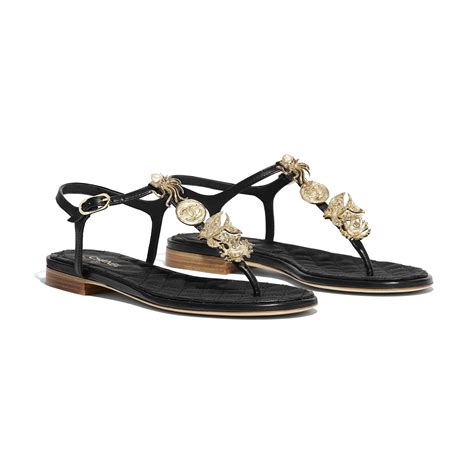 chanel flats sandals|chanel high heel sandals.